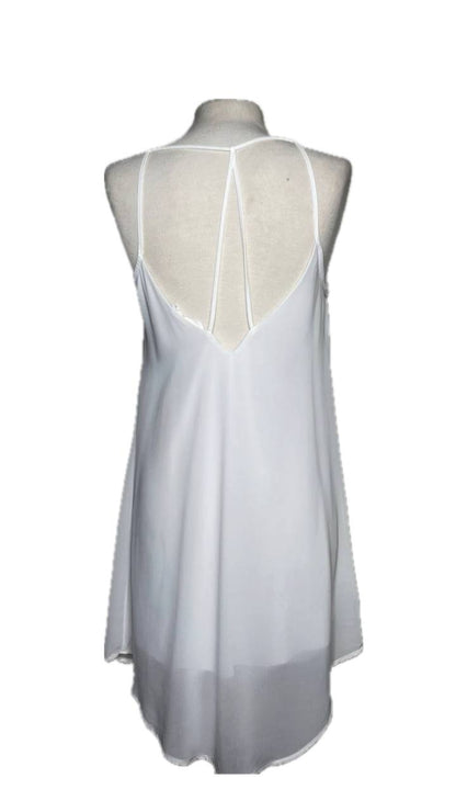 Vestido Blanco de Tiras Polyester LUSH Talla S