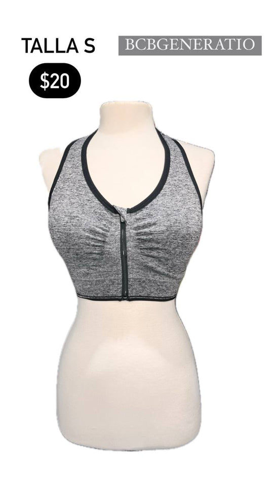 Top Deportivo Gris Oscuro BCBGENERATION Talla S